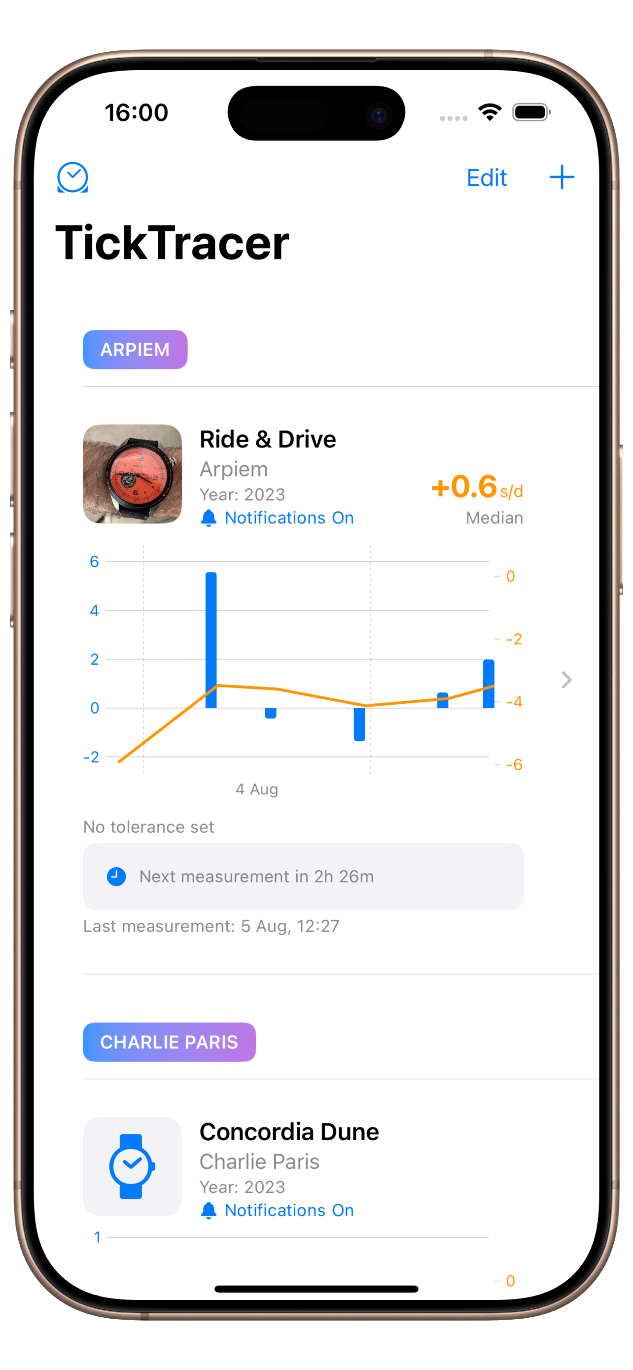 TickTracer App Screenshot